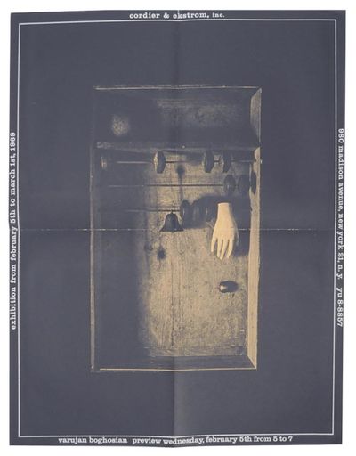 New York: Cordier & Ekstrom, 1969. First edition. Poster for an exhibition that ran February 5 throu...