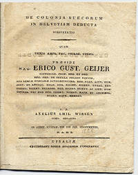 De colonia suecorum in Helvetiam deducta…