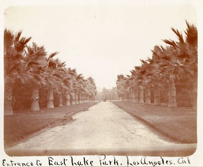 Entrance to East Lake Park. Los Angeles, Cal. [photo]