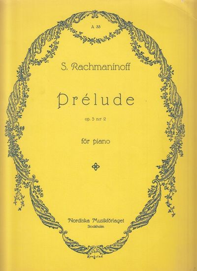 Prélude. Op. 3 n:r 2 för piano.