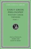 Early Greek Philosophy, Volume V: Western Greek Thinkers, Part 2 (Loeb Classical Library) - 