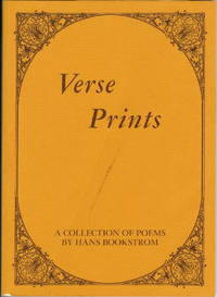 Verse Prints : A Collection of Poems By Hans Bookstrom 1910-1969