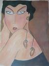 Promotional portfolio for Spanish Jeweler Jaoquin Berao, with seven striking Mondigliani-like portraits of women wearing Berao pieces