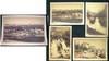 Four Cabinet Card Photograph Views of Pau, France By Lafon 3, Rue Henri-IV Pau Eaux-Bonnes Etablissement Thermal. Vue Générale, Le Chateau et La Basse Ville Vue Prise Du Parc, Environs Des Eaux-Bonnes Cascade De Discoo Eaux-Chaudes L'Etablissement Thermal