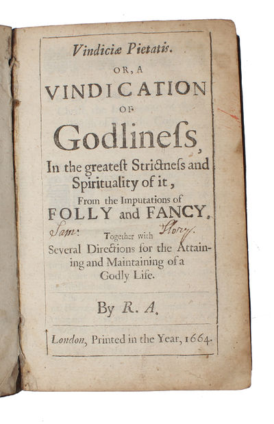 Vindic pietatis, or, A vindication of godliness…