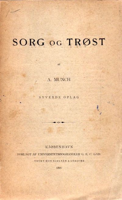 Sorg og trøst. Nogle digte. Syvende oplag.