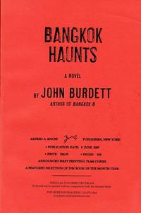 BANGKOK HAUNTS - SIGNED UNCORRECTED PROOF COPY