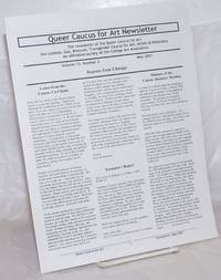image of Queer Caucus for Art newsletter: vol. 13, #2, May 2001: reports from Chicago