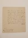 Autograph Note Signed