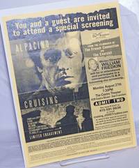image of You and a guest are invited to attend a special screening: Al pacino in