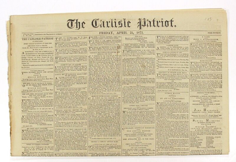 The Carlisle Patriot. Volume LVII, no. 3164