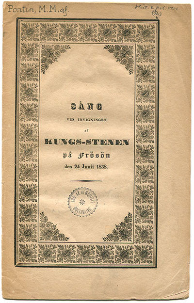 Sång vid invigningen af kungs-stenen på Frösön…