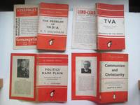 image of The problem of India, with, TVA (Tennessee Valley Authority) democracy on the march, with, Politics made plain - what the next general election will really be about and Communism and Christianity (4 Penguin specials)