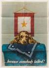 [Original Vintage WWII Poster]: Because Somebody Talked