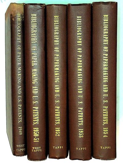 Pulp and Paper Manufacture: Bibliography and United States Patents, 1949-1954 (5 VOLUMES)