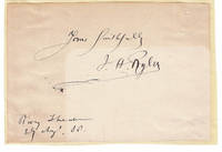 image of AUTOGRAPH SENTIMENT SIGNED by J.H. RYLEY, the English-born singer and actor who performed Gilbert_Sullivan roles, among others.