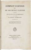 COMPLOT D'ARNOLD ET DE SIR HENRY CLINTON CONTRE LES ETATS-UNIS D'AMERIQUE ET CONTRE LE GENERAL WASHINGTON. SEPTEMBRE 1780.