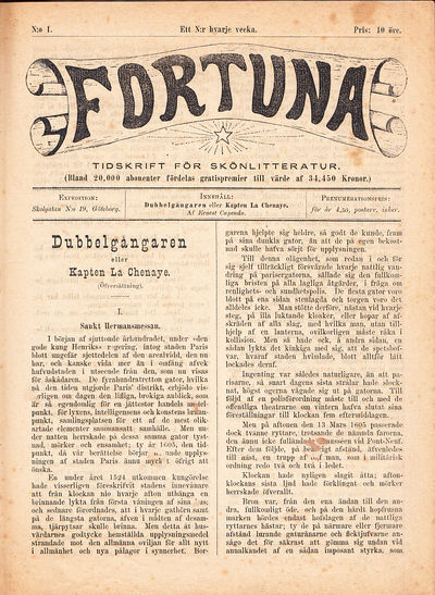 Fortuna. Tidskrift för skönlitteratur. N:o 1-28.