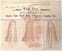 Tie Co. Illustrated Billhead - Skirts and Overgaiters