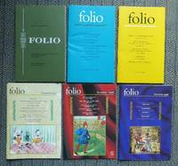 FOLIO MAGAZINE.  OCTOBER-DECEMBER 1968 &amp; WINTER/SPRING 1996 &amp; AUTUMN 1996 &amp; SUMMER 1997 &amp; SUMMER 1998 &amp; WINTER 1998.  6 ISSUES. by Folio Society