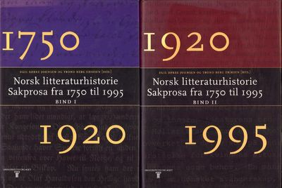 Norsk litteraturhistorie. Sakprosa fra 1750 til…