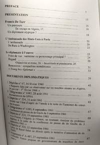 La guerre d'Alg&eacute;rie vue par Francis De Tarr diplomate am&eacute;ricain (1960-1961-1962)
