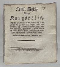 [Legaliseringen av kaffe] Kongl. maj:ts nådiga kungörelse, angående uphäfwandet af det genom...