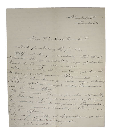 Egenhændigt brev m.underskrift til "Kære Hr. Axel Juncker.". Dateret 24-5-8. (photo 2)