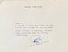 Typed Letter Signed