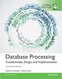 Database Processing Fundamentals Design