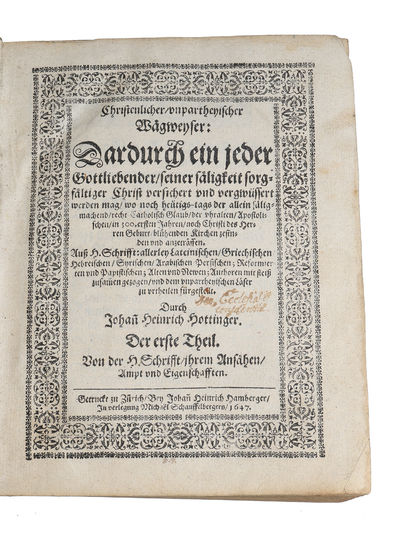 Christenlicher, unpartheyischer Wägweyser (...). 3 parts. (photo 2)