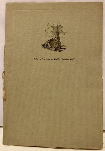 Thomas Gray's Elegy Written in a Country Church Yard A Bibliographical and Descriptive Note