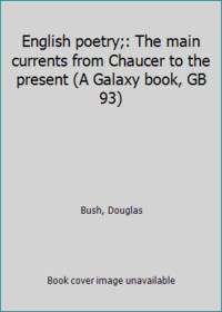 image of English poetry;: The main currents from Chaucer to the present (A Galaxy book, GB 93)