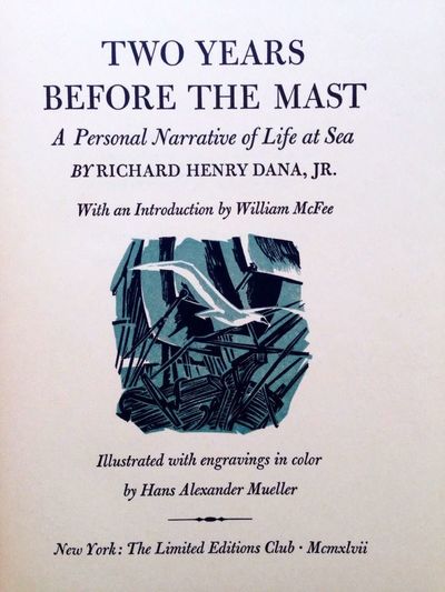New York: Limited Editions Club, 1947. Hardcover. Slight foxing to endpapers and pastedowns; bookpla...