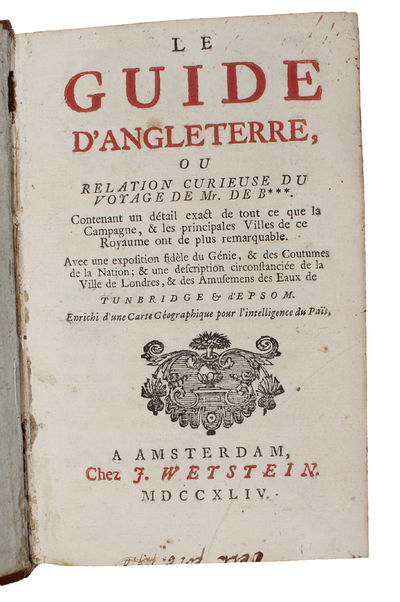 Le guide d'Angleterre, ou, relation curieuse du voyage de Mr. B*** (photo 2)