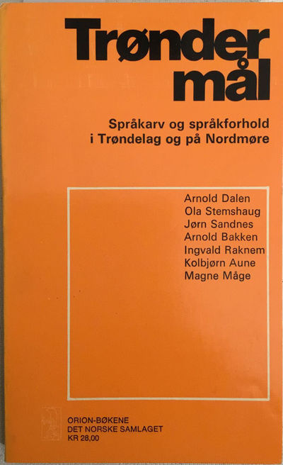 Språkarv og språkforhold i Trøndelag og på…