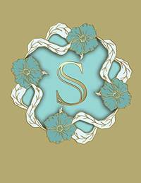 S: 100 Pages 8.5" X 11" Monogram Notebook College Ruled Line Paper