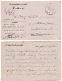 World War II U.S. Prisoner of War Mail from Germany by Private Albert P. Jodice - 1944