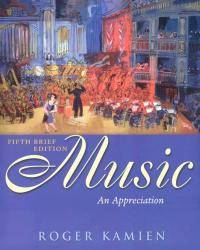 Music: An Appreciation (Book & CDs) by Roger Kamien - 2005-09-05