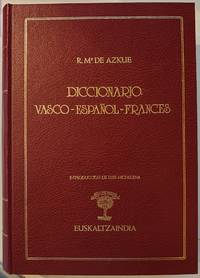 Diccionario Vasco - EspaÃ±ol - FrancÃ©s by Azkue, ResurrecciÃ³n MarÃ­a - 1984