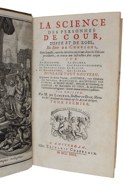 La Science des Personnes de Cour, D'epée et de Robe. Dans laquelle, outre les Matiéres contenues dans les Editions précedentes, en trouve une Instruction plus ample sur la Religion. L'Astronomie. La Chronologie. La Geographie. La Guerre. Les Fortifi... (photo 5)