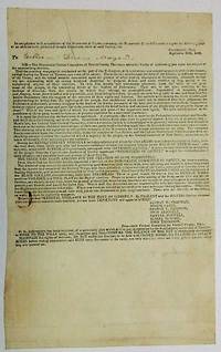IN COMPLIANCE WITH A RESOLUTION OF THE DEMOCRATS OF CENTRE TOWNSHIP, THE DEMOCRATIC CENTRAL COMMITTEE REPORT THE FOLLOWING DRAFT OF AN ADDRESS TO BE PRESENTED TO EACH DEMOCRATIC VOTER OF SAID COUNTY, VIZ by Ohio Democratic Central Committee of Carroll County - 1840 - from David M. Lesser, Fine Antiquarian Books LLC (SKU: 34720)