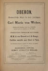 Oberon. Romantische Oper in drei Aufzügen... Dichtung mit englischem Texte von J. Planché. Deutsch nach dem Englischen von Th. Hell. Traduction française rhythmée par M.M.A. van Hasselt et J.-B. Rongé. Partition complète pour Chant et Piano