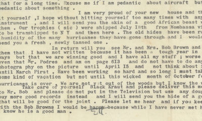 Ernest Hemingway, Who Narrowly Survived Two Plane Crashes Just the Year Before, and Who Died by Suicide, Reflects on Death: “Maybe we are only alive when we are dead but I have not believed that for a long time.”