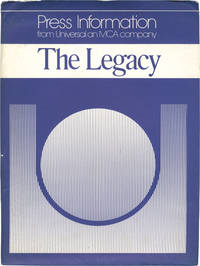 cover of The Legacy (Original press kit for the 1978 film)