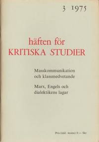 Häften för kritiska studier 3 1975.