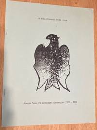 An Annotated Chronology of the Writing & Printing of the Worlks of H. P.  Lovecraft Part Four 1920 - 1929