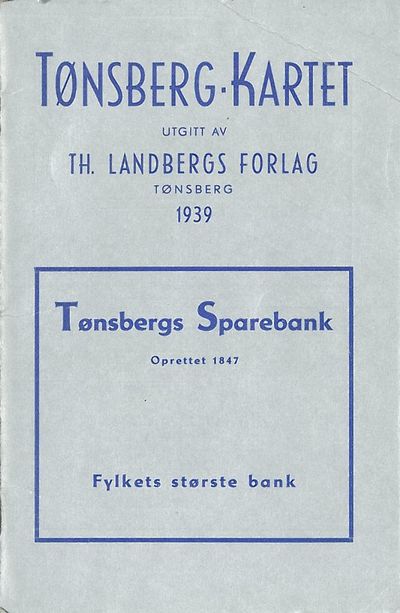 Tønsberg-kartet. Utgitt av Th. Landbergs Forlag.