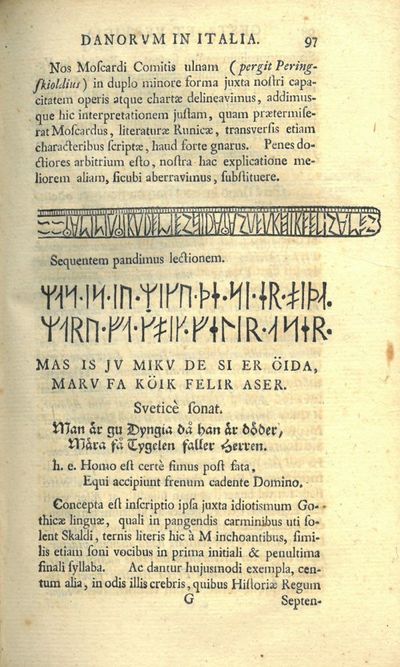 Gesta et vestigia danorum extra daniam præcipve in Oriente ; Italia ; Hispania, Gallia, Anglia, Scotia, Hibernia, Belgio, Germania et Sclavonia. Maximam partem ipsis scriptorum, non exoticorum minvs, qvam domesticorum, verbis advmbrata. In tres tomos distincta. I-III ( i ett bind). (photo 3)