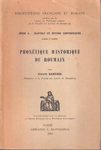 cover of Phonetique Historique du Roumain